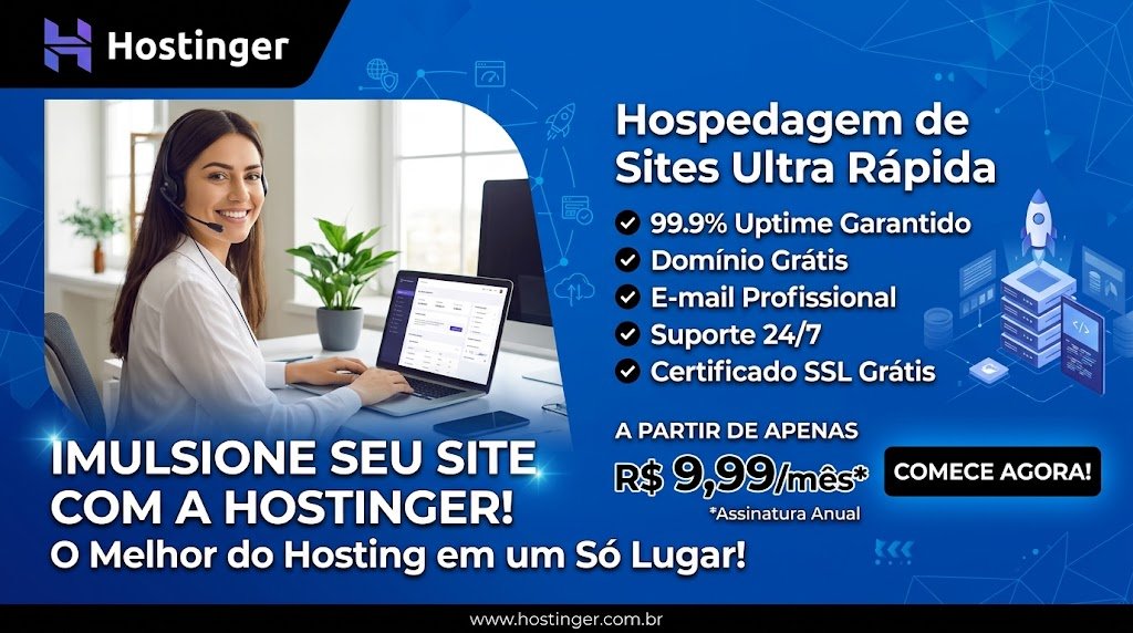 Hostinger - Crie seu site e negócio online
